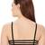 Presents black color cotton lycra bra.