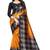 Mustard printed bhagalpuri silk saree with blouse