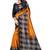 Mustard printed bhagalpuri silk saree with blouse