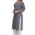 Blue Embroidered Cotton Chikankari Kurti 