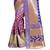 Blue woven banarasi silk saree with blouse