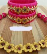 Pink diamond necklace-sets