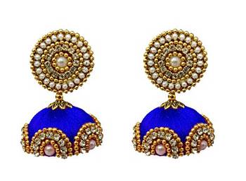 Blue diamond earrings 1