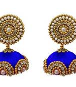 Blue diamond earrings