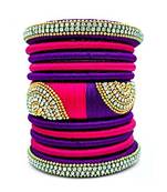 Purple diamond bangles-and-bracelets