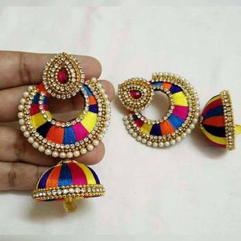 Multicolor diamond earrings 1