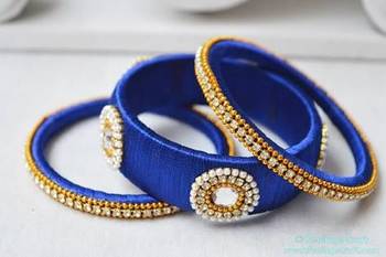 Blue diamond bangles 1