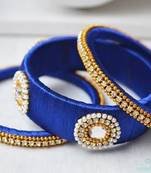 Blue diamond bangles