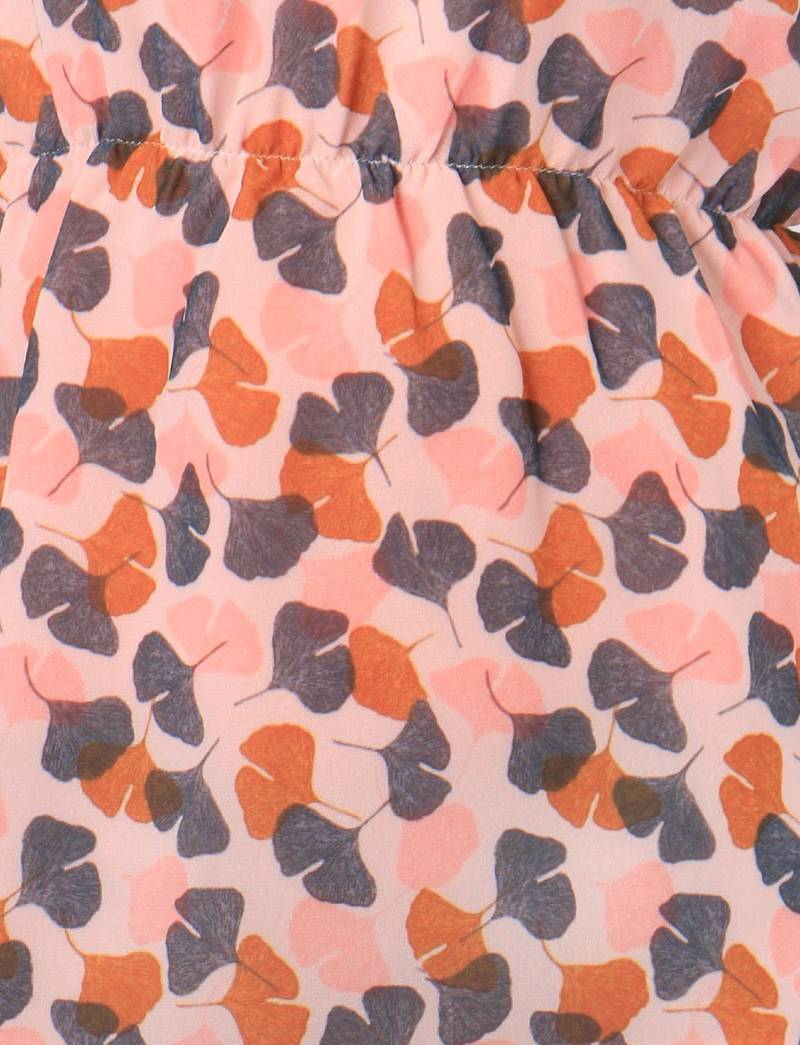 Orange American Cepe Fabric Tops