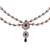 Red Green Stones Kundan Drop Challa Waist Key Chain Satka TSW204