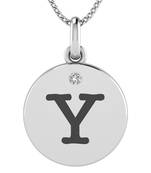 0.01 ct Real Diamond 92kt Best Selling High finish Sterling Silver Y-Alphabet Pendant cum Alphabet Bracelet