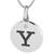 0.01 ct Real Diamond 92kt Best Selling High finish Sterling Silver Y-Alphabet Pendant cum Alphabet Bracelet