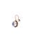 Oxidized Metal Nose Pin   White Bead 1