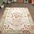 Hand Made Wool Pile Traditional Persian Style Design Beige Color Area Rug Carpet