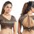 Black Ready Made Stitched Padded Blouse With Attractive Back Design