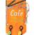 Indikala Rectangular Cafe Time Decorative Plate 2 Cup Holder