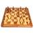 Exclusive Antique Gumti Style Crafted Mohre with Pure kiker or boxwood Wooden Chess Game Board ( 16x16 Inch )