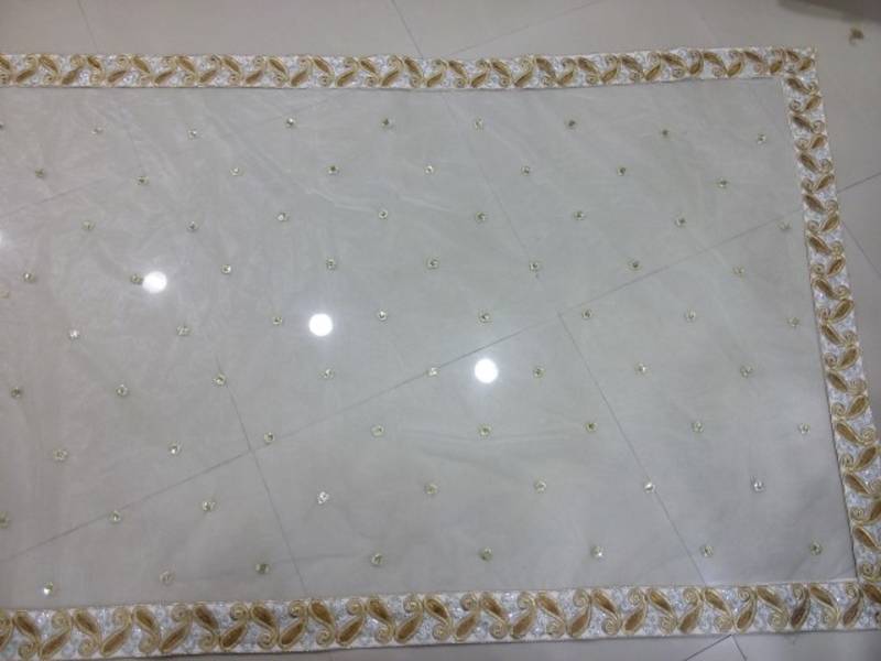 silver full net with zari work bipasha basu bollywood with blouse saree