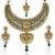 Blue Kundan Necklace Set with Maang Tikka