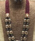 Elegant Ruby Victorial Necklace Set