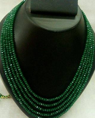 Royal Green 5 Line Onex Beads Mala 1