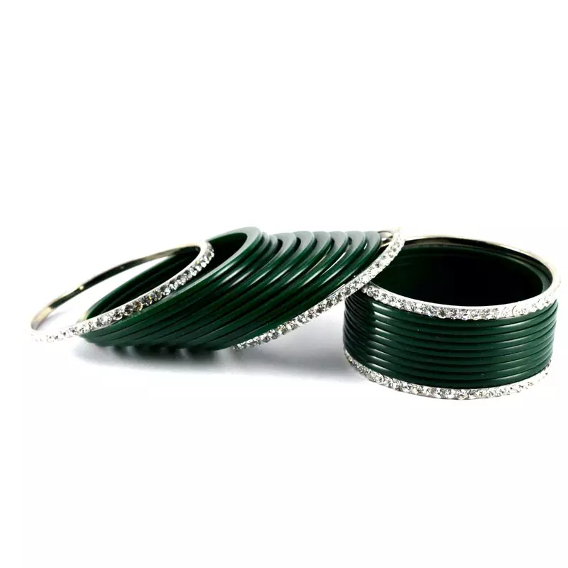 Dazzling Green  Color Bangles