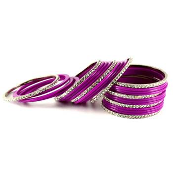 Fashionable Rani Color Bangles 1