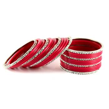 Amazing Magenta Color Bangles 1