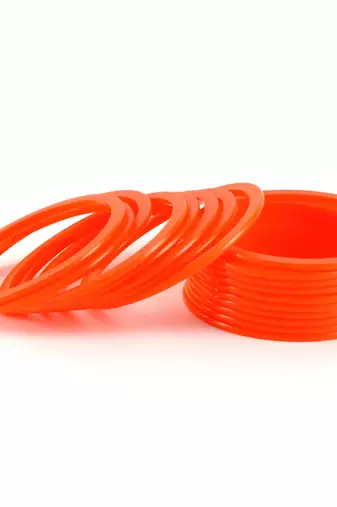 Fabulous Orange Color Bangles