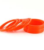Fabulous Orange Color Bangles