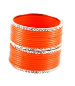 Traditional Orange Color Bangles