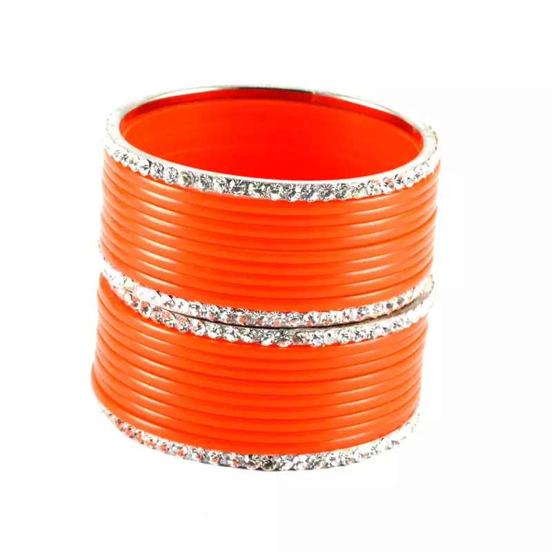 Traditional Orange Color Bangles