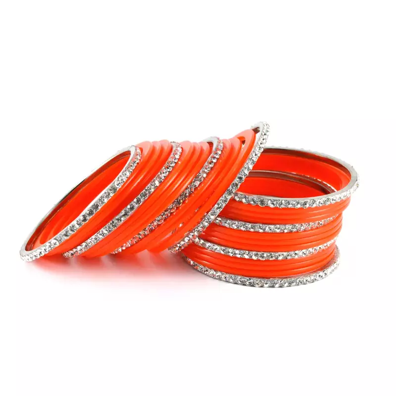 Stylish Orange Color Bangles