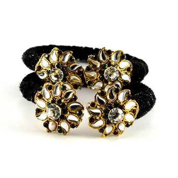 Classy Black Color Bangles  Stretchable 1
