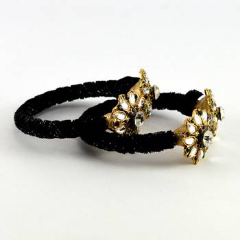 Classy Black Color Bangles  Stretchable 2