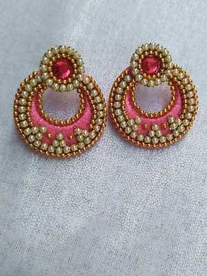 Pink diamond earrings 1