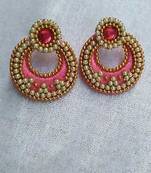 Pink diamond earrings