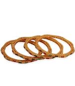 Classy Gold plated  antique bangle