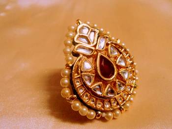Rajwara Madmawati Adjustable Cocktail Ring 1