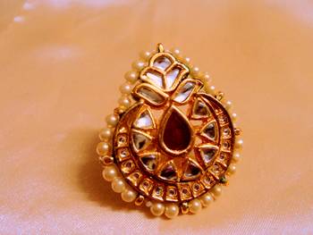 Rajwara Madmawati Adjustable Cocktail Ring 3