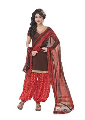 Brown  chanderi salwar 1