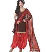 Brown  chanderi salwar
