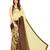 Multicolor printed faux chiffon saree with blouse