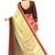 Multicolor printed faux chiffon saree with blouse
