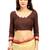 Multicolor printed faux chiffon saree with blouse