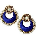 Blue diamond earrings