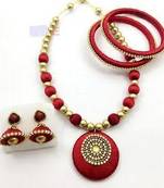 Red diamond necklace-sets