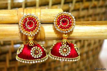 Red diamond earrings 1