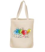 Igypsy ecofriendly digital print natural cotton canvas casual tote bags