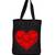 Igypsy ecofriendly digital print black cotton canvas casual tote bags